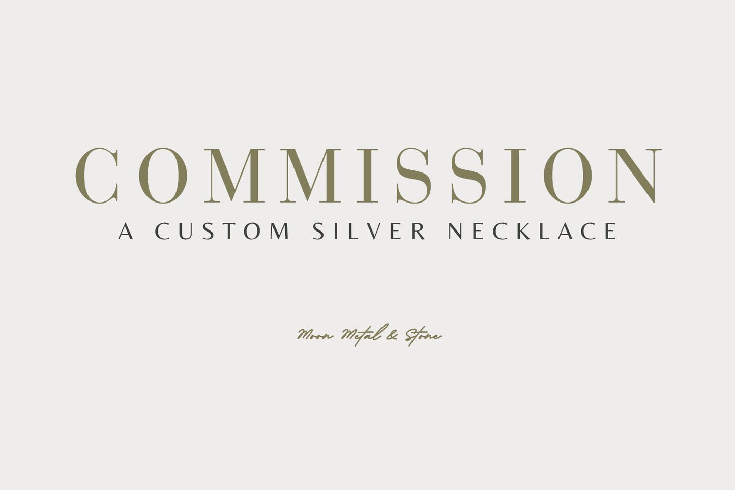 Custom Silver Pendant Necklace