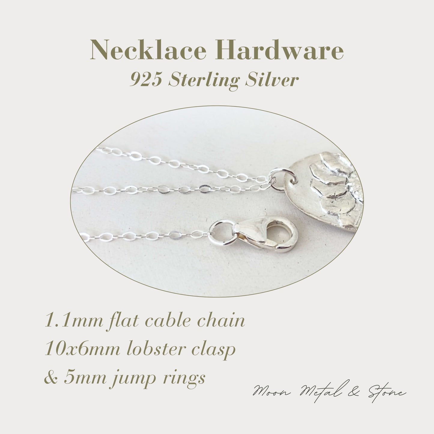 Custom Silver Pendant Necklace