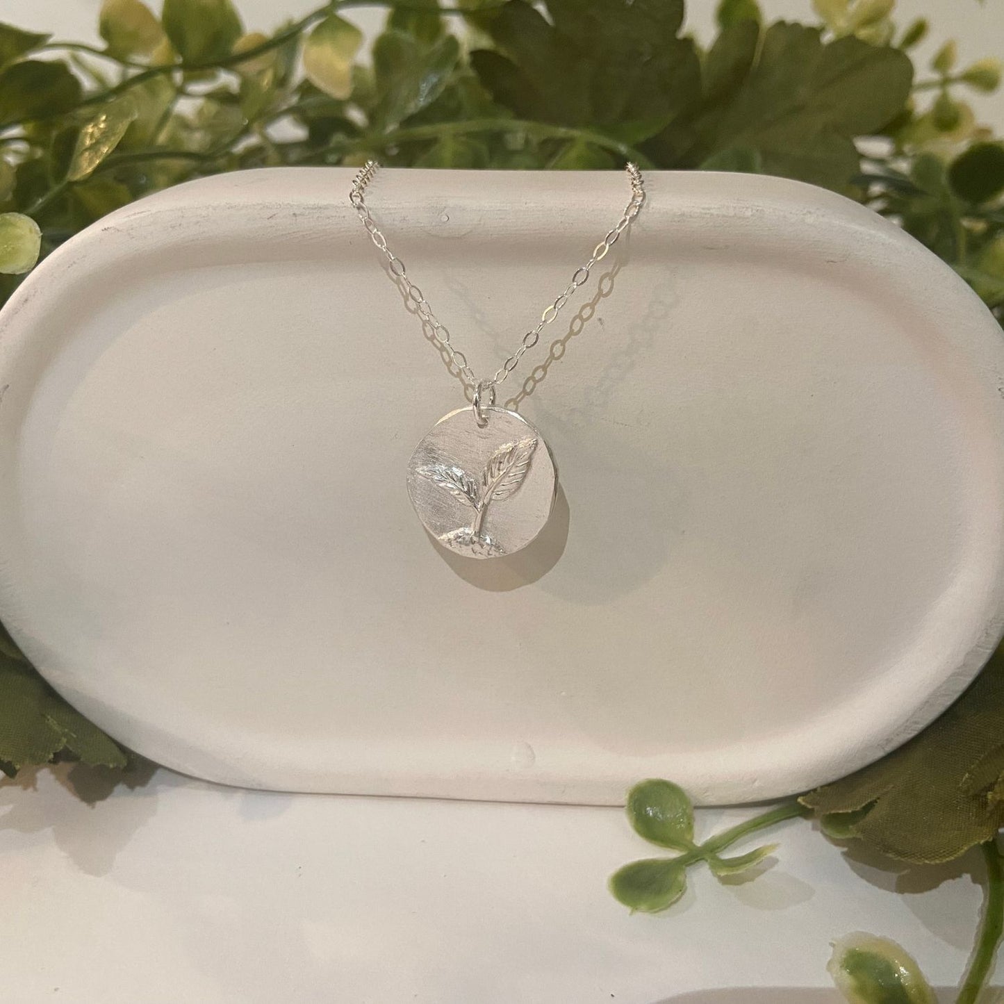 Silver Seedling Necklace