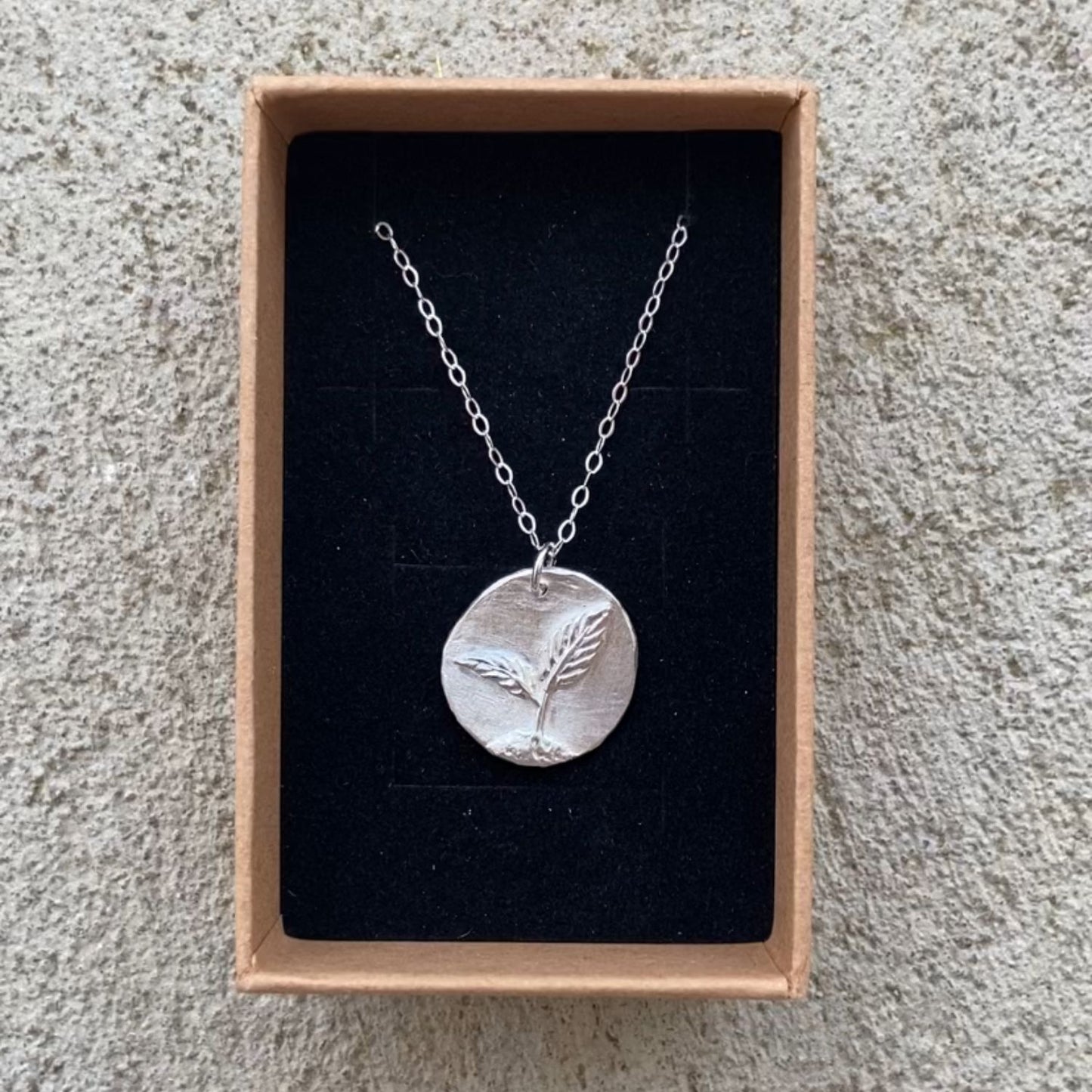 Silver Seedling Necklace