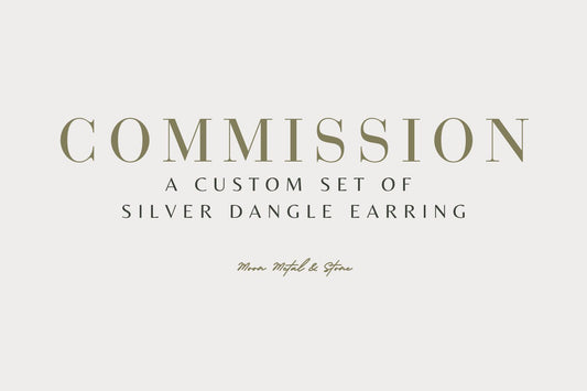 Custom Set of Silver Dangle Earrings