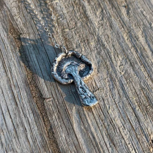 Shiitake Mushroom Necklace