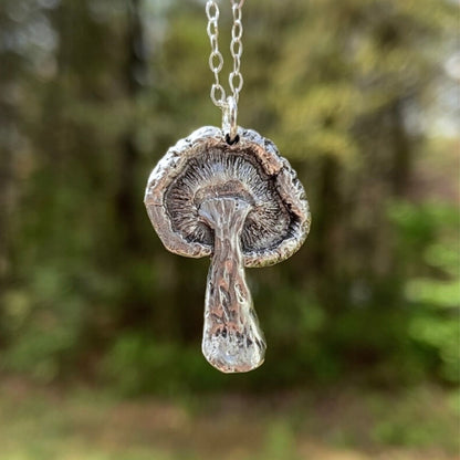Shiitake Mushroom Necklace