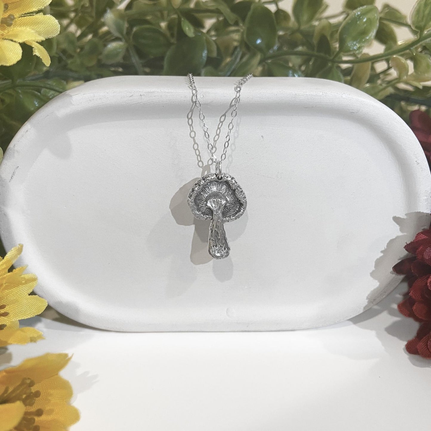 Shiitake Mushroom Necklace