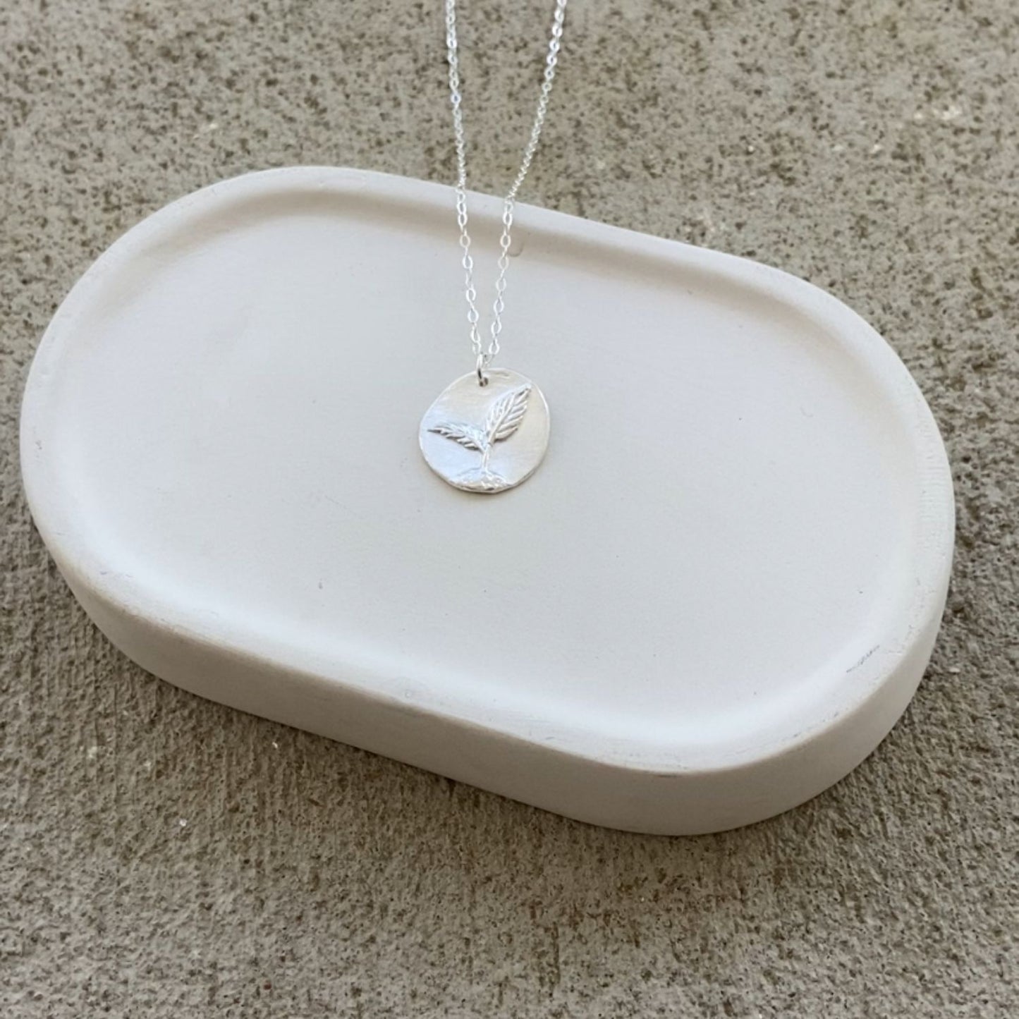 Silver Seedling Necklace