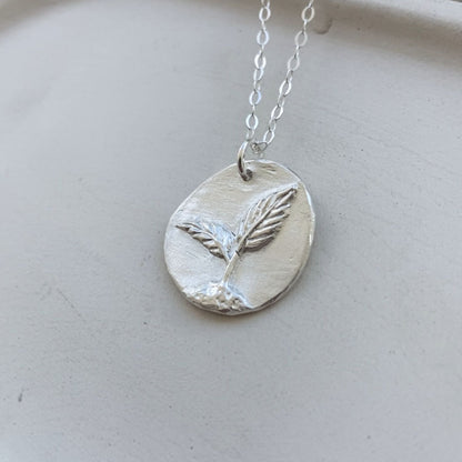 Silver Seedling Necklace